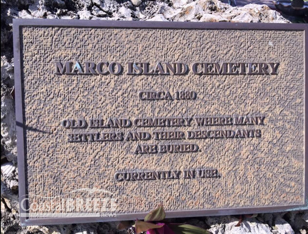 From Tragedy 2. Marco Island Cemetery historical marker..JPG